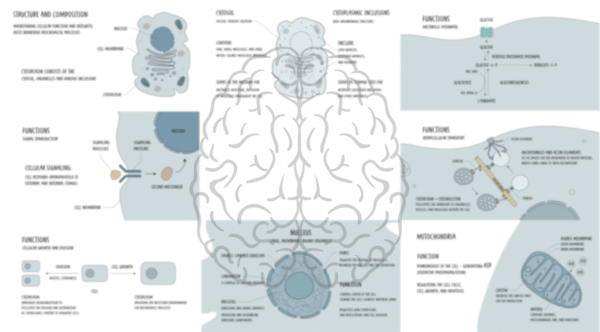 The cytoplasm and cell organelles