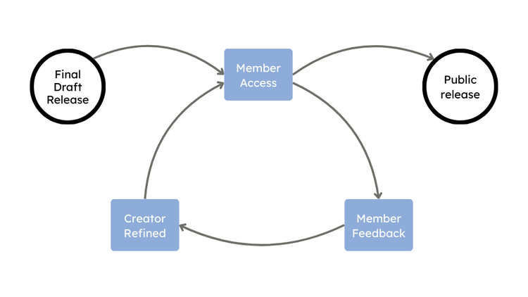 member early access feedback loop