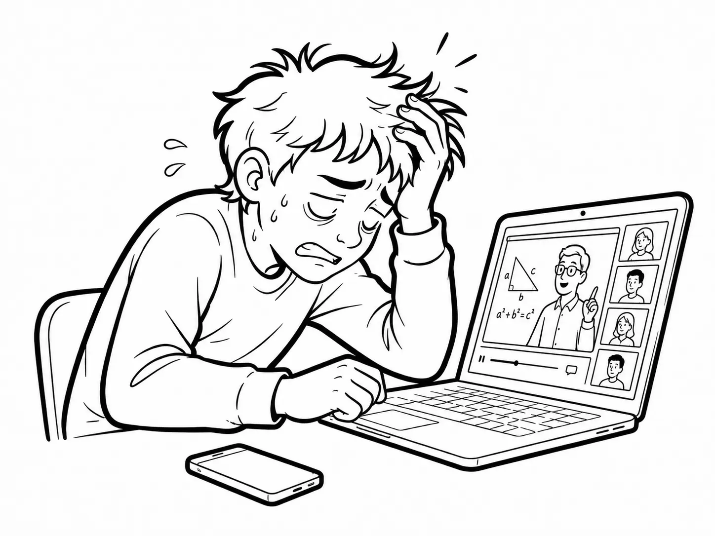 Armando Hasudungan study environment showing an extremely stressed and disorganised student